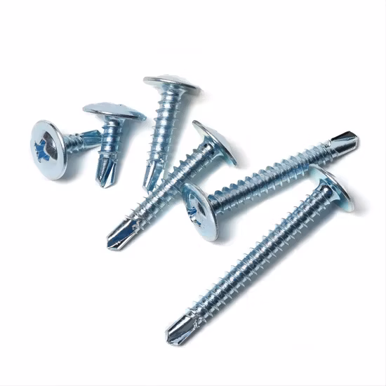 Stainless Steel Screw Pan Head Cross Recess Sloted Machine Screws with Nylok